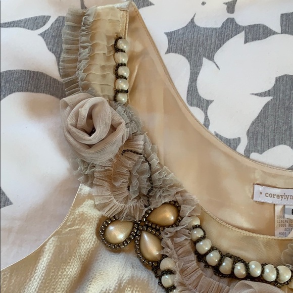 Anthropologie CLC Embellished Silk Tank - Picture 9 of 12